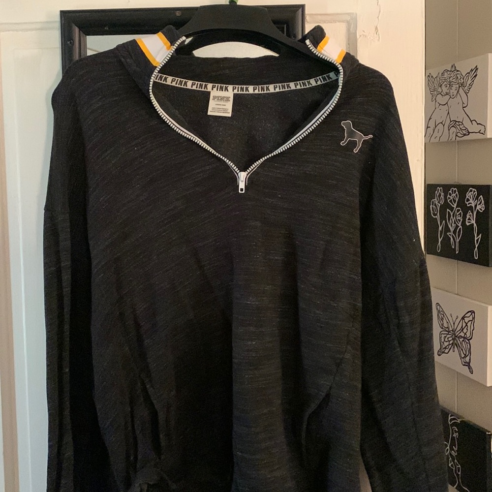PINK By Victoria Secret half zip sweater